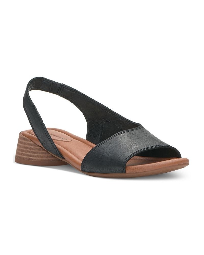 Women's Rimma Asymmetrical Slingback Sandals Black $45.54 Shoes