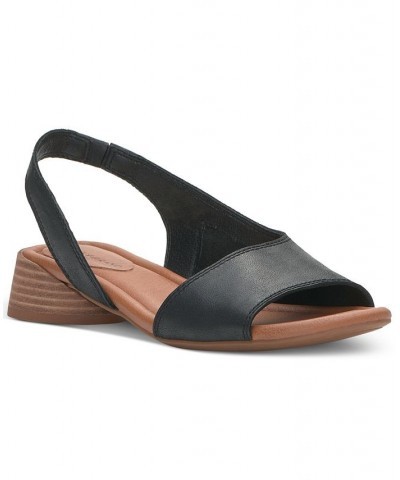 Women's Rimma Asymmetrical Slingback Sandals Black $45.54 Shoes