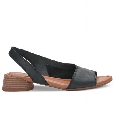 Women's Rimma Asymmetrical Slingback Sandals Black $45.54 Shoes