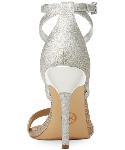 Women's Astrid Stiletto Dress Sandals White $33.97 Shoes