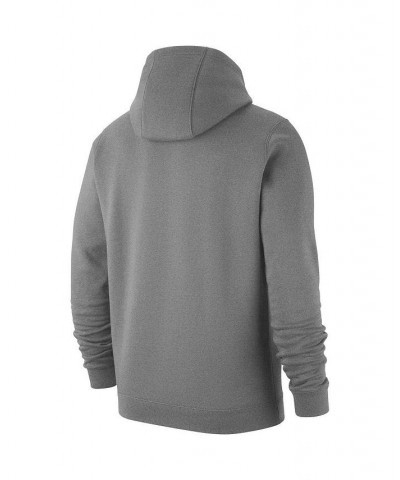 Men's Heathered Gray Alabama Crimson Tide Big and Tall Club Stack Fleece Pullover Hoodie $39.95 Sweatshirt