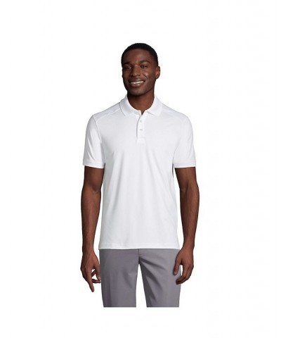 School Uniform Men's Short Sleeve Rapid Dry Polo Shirt White $31.29 Polo Shirts