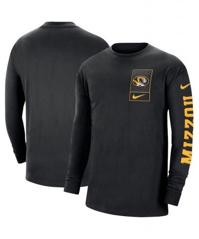 Men's Black Missouri Tigers Seasonal Max90 2-Hit Long Sleeve T-shirt $26.49 T-Shirts