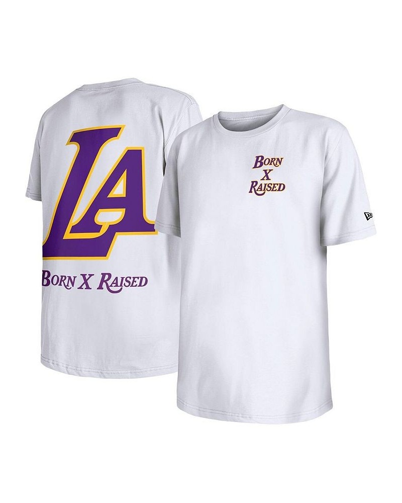 Men's White Los Angeles Lakers Born X Raised T-shirt $23.97 T-Shirts