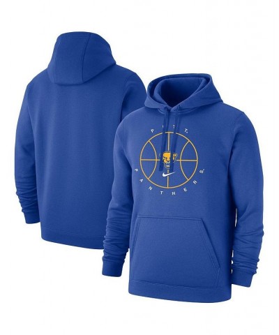 Men's Royal Pitt Panthers Basketball Icon Club Fleece Pullover Hoodie $42.50 Sweatshirt