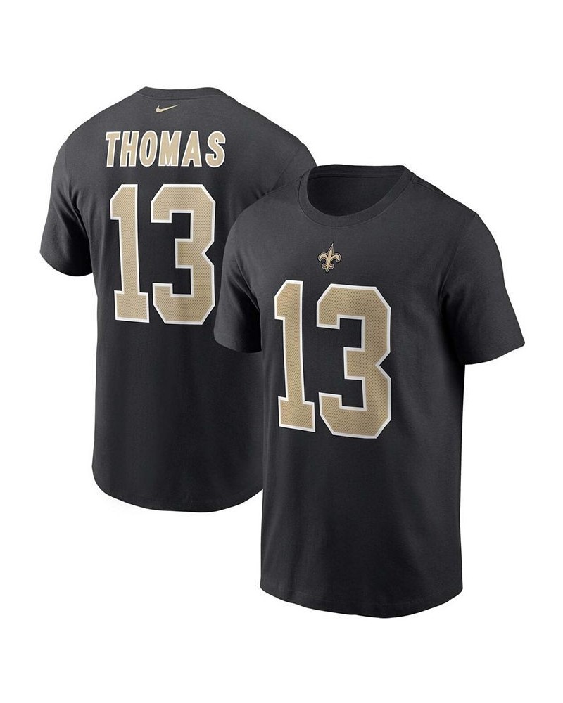 Men's Michael Thomas Black New Orleans Saints Name and Number T-shirt $15.84 T-Shirts