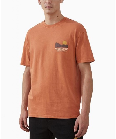 Men's Active Graphic T-shirt Orange $18.90 T-Shirts