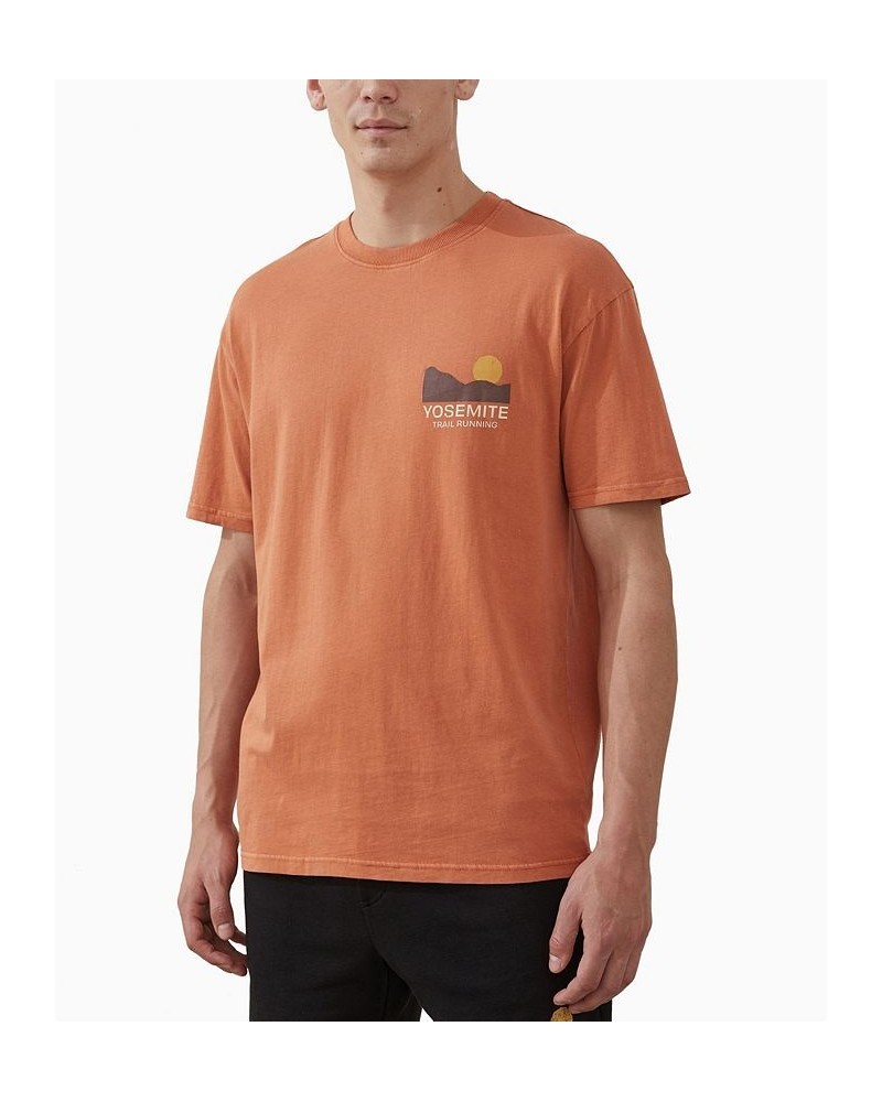 Men's Active Graphic T-shirt Orange $18.90 T-Shirts