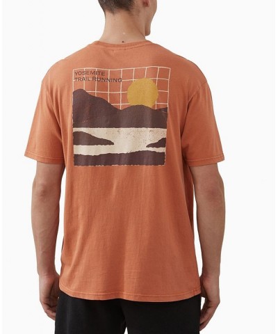 Men's Active Graphic T-shirt Orange $18.90 T-Shirts