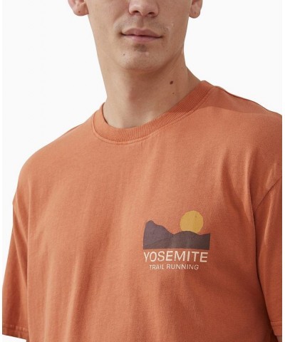 Men's Active Graphic T-shirt Orange $18.90 T-Shirts