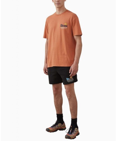 Men's Active Graphic T-shirt Orange $18.90 T-Shirts