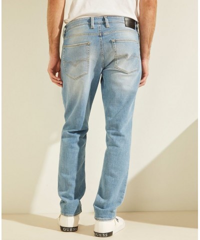 Men's Faded Slim Tapered Jeans Light Wash $44.28 Jeans