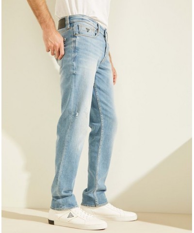 Men's Faded Slim Tapered Jeans Light Wash $44.28 Jeans