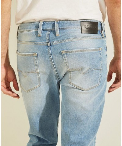 Men's Faded Slim Tapered Jeans Light Wash $44.28 Jeans