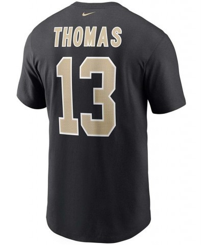 Men's Michael Thomas Black New Orleans Saints Name and Number T-shirt $15.84 T-Shirts