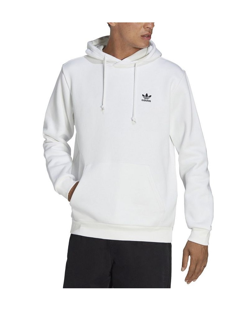 Men's Trefoil Essentials Long-Sleeve Hoodie White $37.10 Sweatshirt