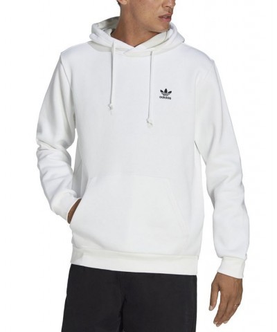 Men's Trefoil Essentials Long-Sleeve Hoodie White $37.10 Sweatshirt