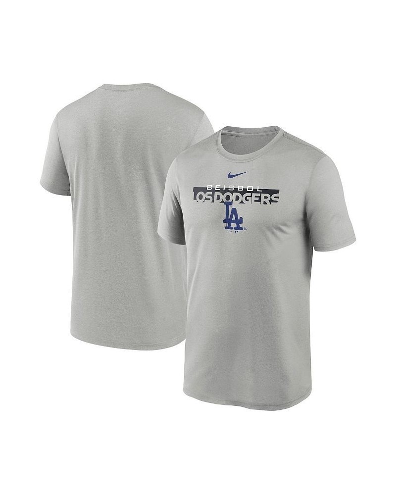 Men's Gray Los Angeles Dodgers 2022 City Connect Legend Performance T-shirt $23.50 T-Shirts