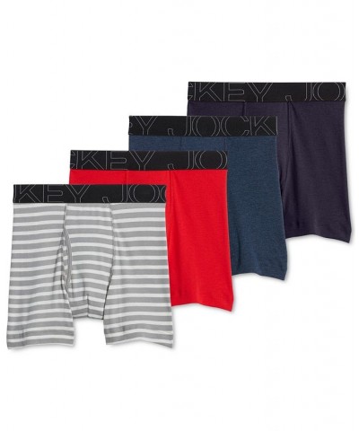 ActiveBlend 5"" Boxer Brief - 4 Pack Brown $16.69 Underwear