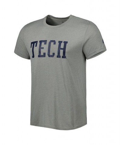 Men's Heathered Gray Georgia Tech Yellow Jackets Vintage-Like Logo Tri-Blend T-shirt $22.39 T-Shirts