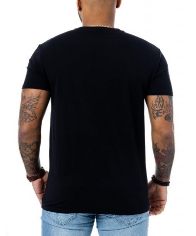 Men's Tropical Elephant Rhinestone T-shirt Black $19.80 T-Shirts