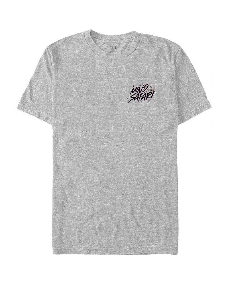 Men's NEFF Safari Minds Short Sleeve T-shirt Gray $16.45 T-Shirts