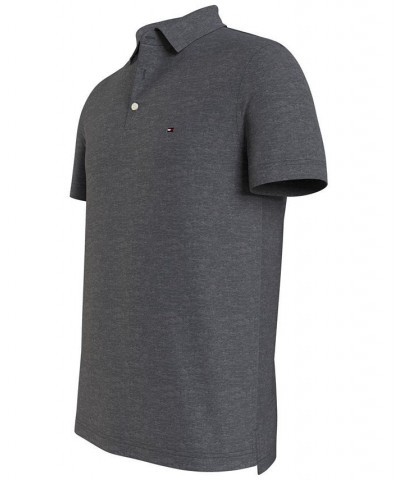 Men's TH Flex Slim Fit Short-Sleeve Polo Gray $38.16 Polo Shirts