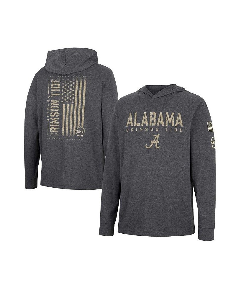 Men's Charcoal Alabama Crimson Tide Team OHT Military-Inspired Appreciation Hoodie Long Sleeve T-shirt $27.50 T-Shirts