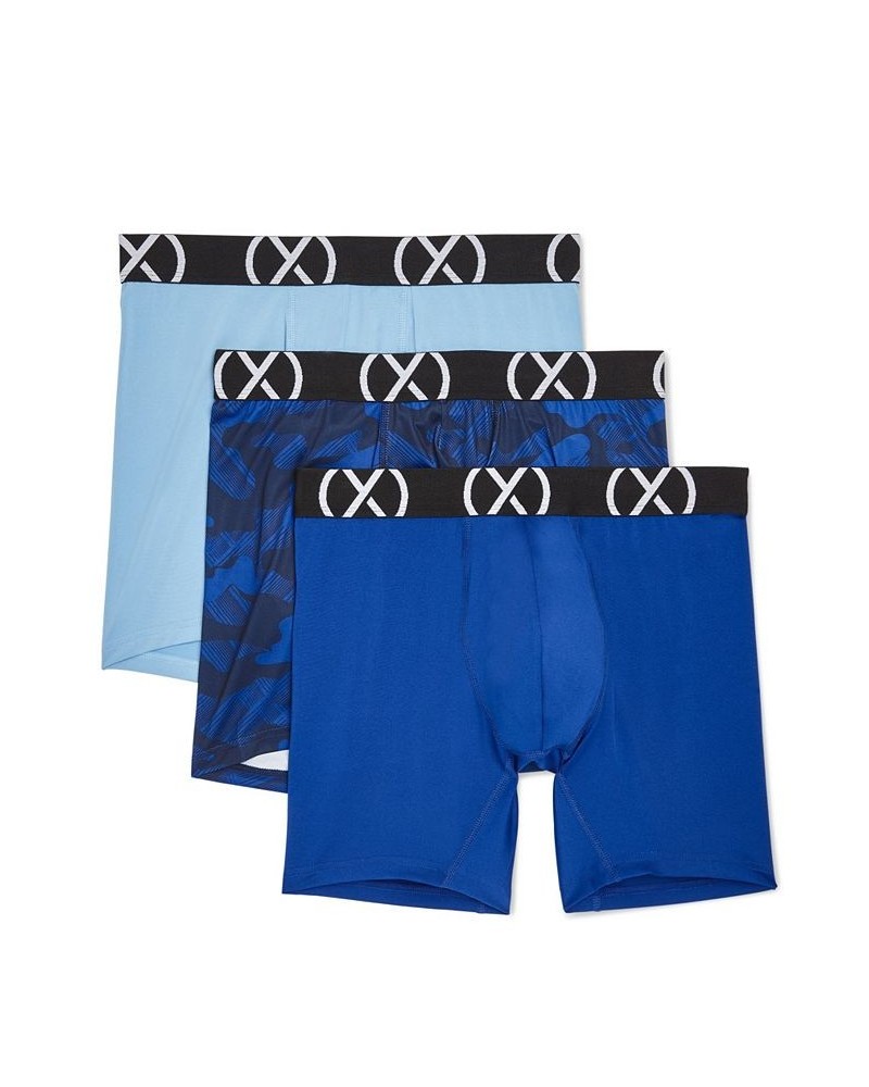 Men's Micro Sport 6" Performance Ready Boxer Brief, Pack of 3 Alaskan Blue, CHC- Surf the Web, Surf the Web $23.40 Underwear