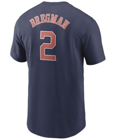 Men's Alex Bregman Houston Astros Name and Number Player T-Shirt $27.99 T-Shirts