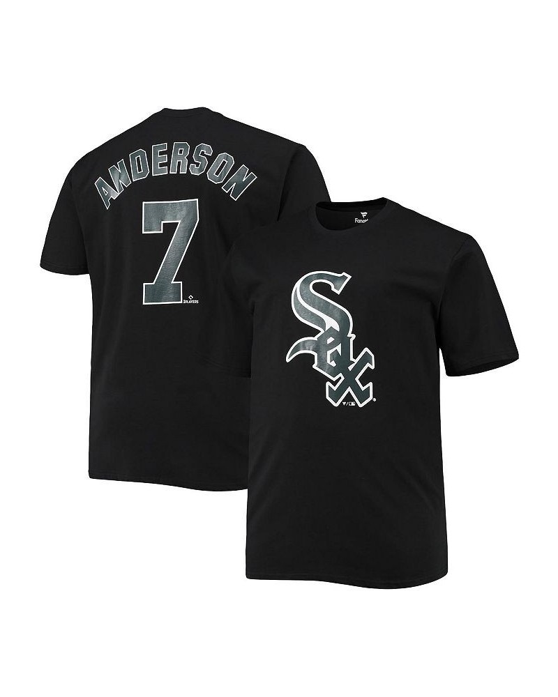 Men's Branded Tim Anderson Black Chicago White Sox Big and Tall Logo T-shirt $22.00 T-Shirts