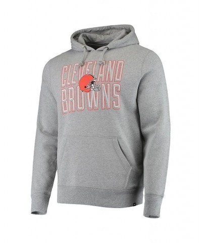 Men's '47 Heathered Gray Cleveland Browns Bevel Pullover Hoodie $34.30 Sweatshirt