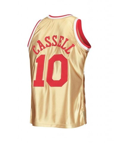 Men's Sam Cassell Gold Houston Rockets 75th Anniversary 1993-94 Hardwood Classics Swingman Jersey $66.27 Jersey