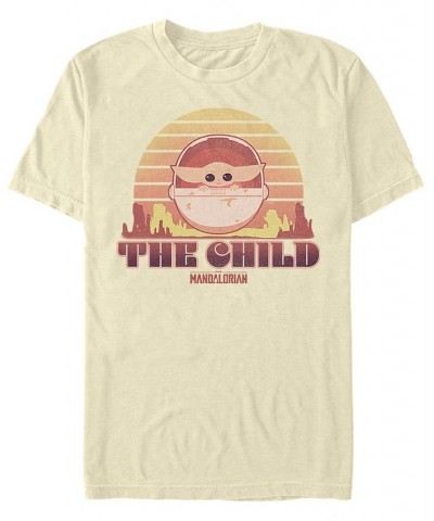 Men's Sunset Child Short Sleeve Crew T-shirt Tan/Beige $17.50 T-Shirts