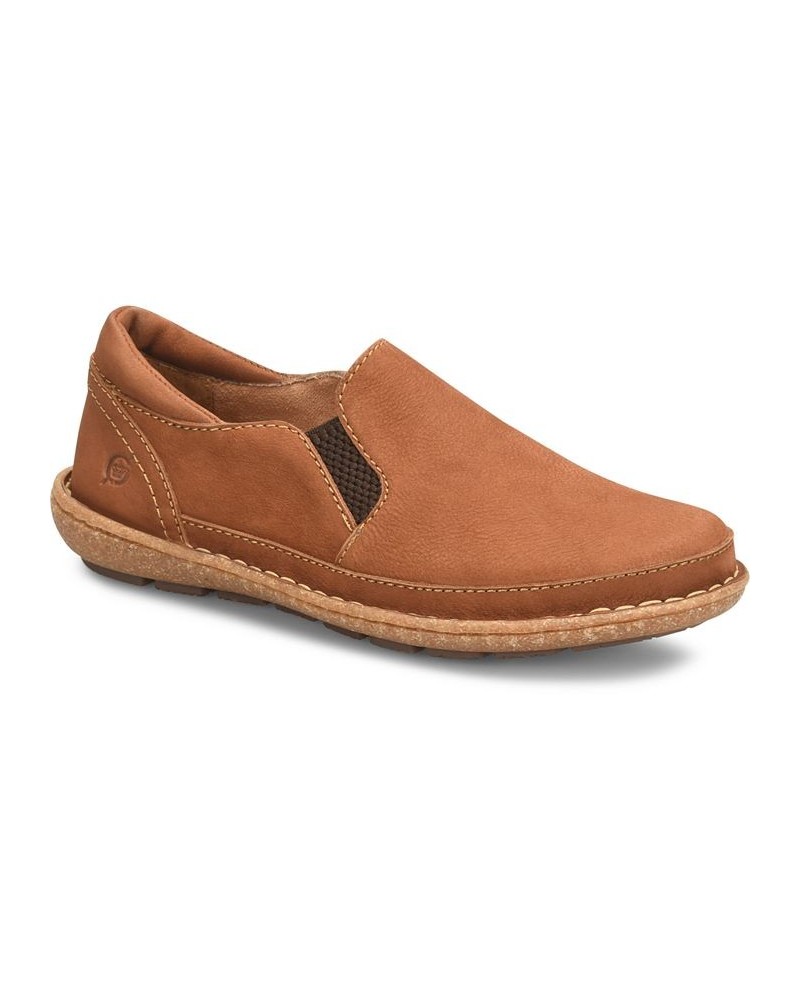 Women's Mayflower Comfort Slip on Flats Tan/Beige $65.00 Shoes