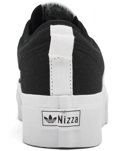 Women's Originals Nizza Platform Casual Sneakers Black $27.00 Shoes