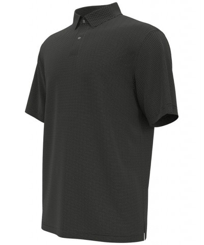 Men's Birdseye Textured Short-Sleeve Performance Polo Shirt Black $19.49 Polo Shirts