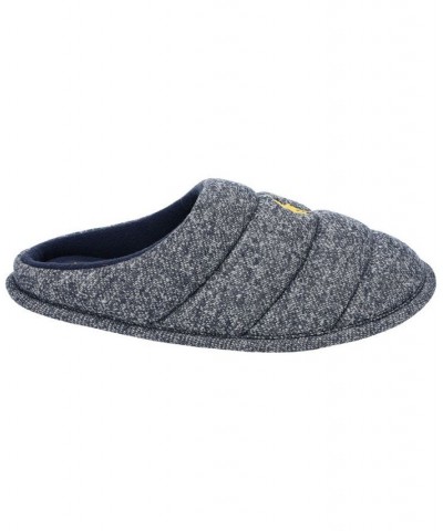 Men's Emery Quilted Tech Fleece Clog Slipper Blue $30.10 Shoes