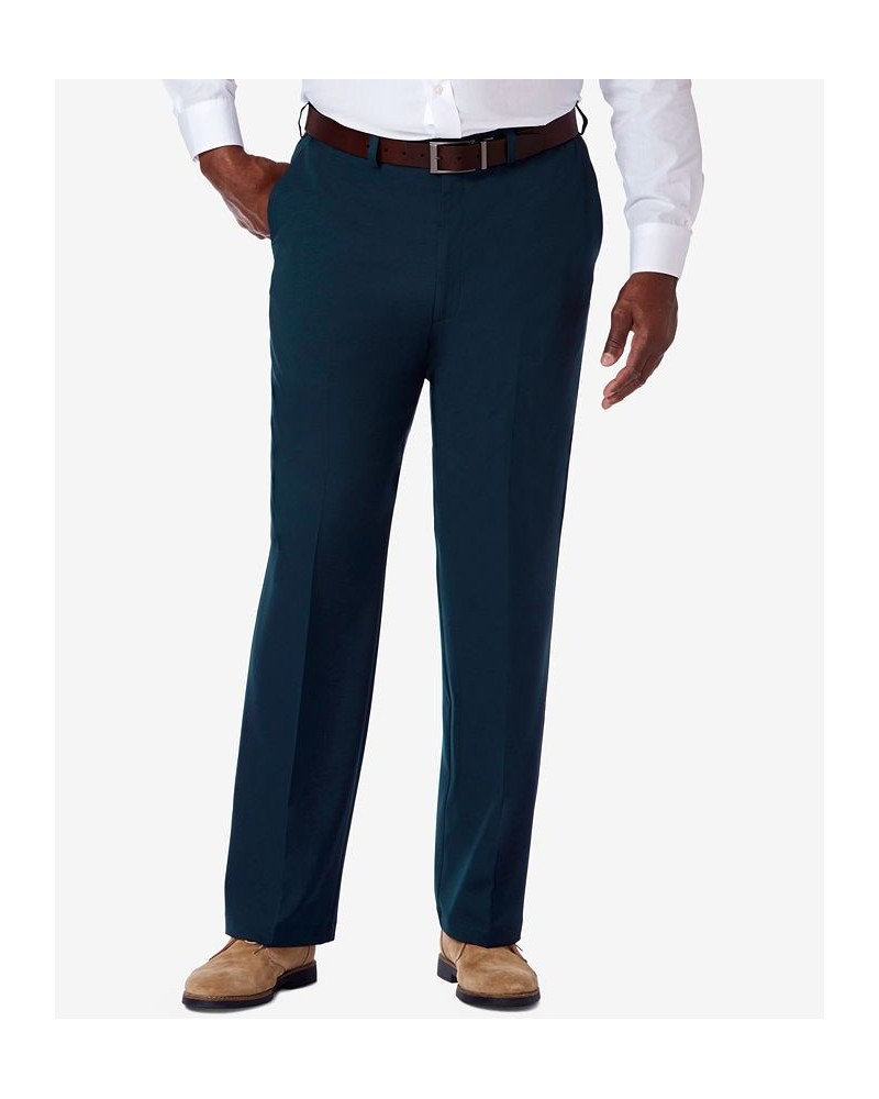 Men's Big & Tall Cool 18 PRO Classic-Fit Expandable Waist Flat Front Stretch Dress Pants Navy $30.24 Pants