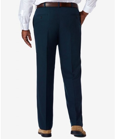 Men's Big & Tall Cool 18 PRO Classic-Fit Expandable Waist Flat Front Stretch Dress Pants Navy $30.24 Pants