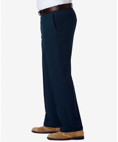 Men's Big & Tall Cool 18 PRO Classic-Fit Expandable Waist Flat Front Stretch Dress Pants Navy $30.24 Pants