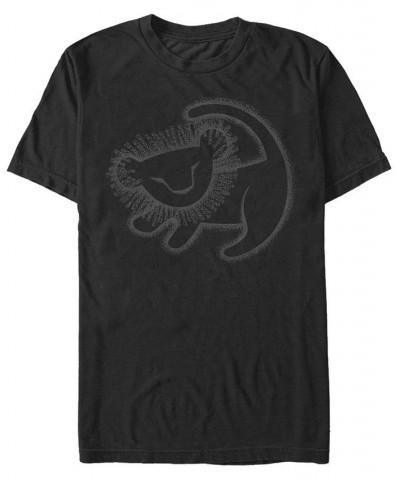 Men's Cave Painting Short Sleeve Crew T-shirt Black $15.75 T-Shirts