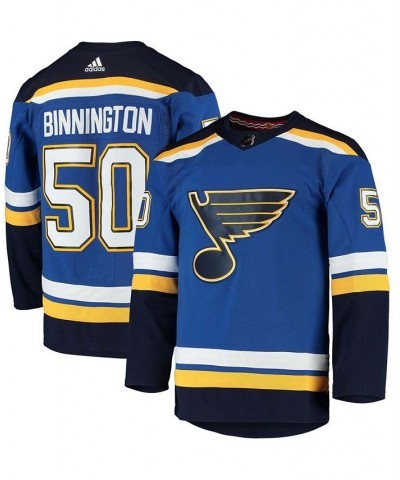 Men's Jordan Binnington Blue St. Louis Blues Home Authentic Player Jersey $91.65 Jersey