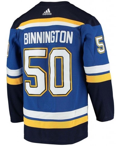 Men's Jordan Binnington Blue St. Louis Blues Home Authentic Player Jersey $91.65 Jersey