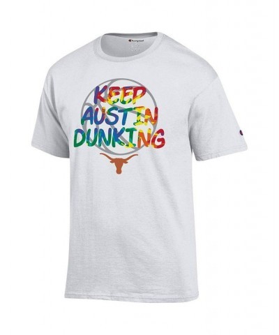 Men's White Texas Longhorns Keep Austin Dunking T-shirt $17.27 T-Shirts