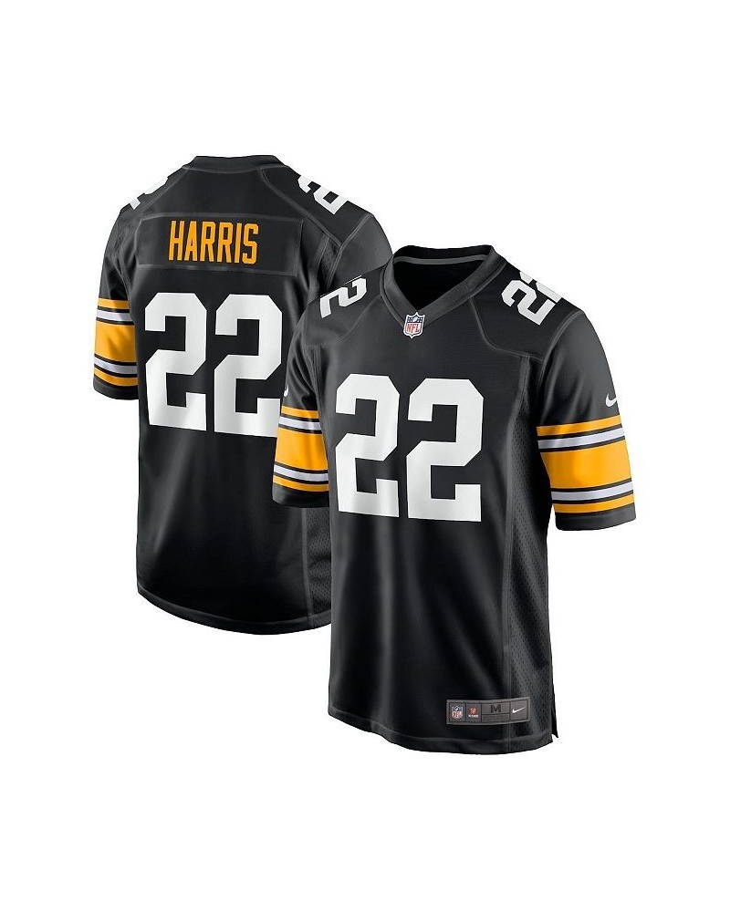 Men's Najee Harris Black Pittsburgh Steelers Home Player Game Jersey $42.00 Jersey