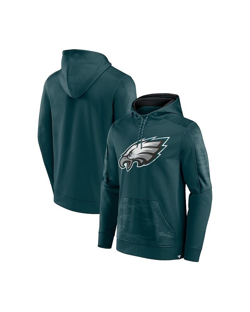 Men's Branded Midnight Green Philadelphia Eagles On The Ball Pullover Hoodie $39.20 Sweatshirt