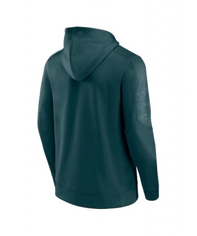 Men's Branded Midnight Green Philadelphia Eagles On The Ball Pullover Hoodie $39.20 Sweatshirt