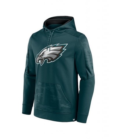 Men's Branded Midnight Green Philadelphia Eagles On The Ball Pullover Hoodie $39.20 Sweatshirt