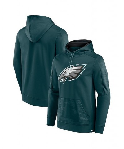 Men's Branded Midnight Green Philadelphia Eagles On The Ball Pullover Hoodie $39.20 Sweatshirt